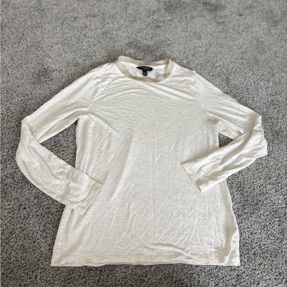 Banana Republic Off-White Long Sleeve Top